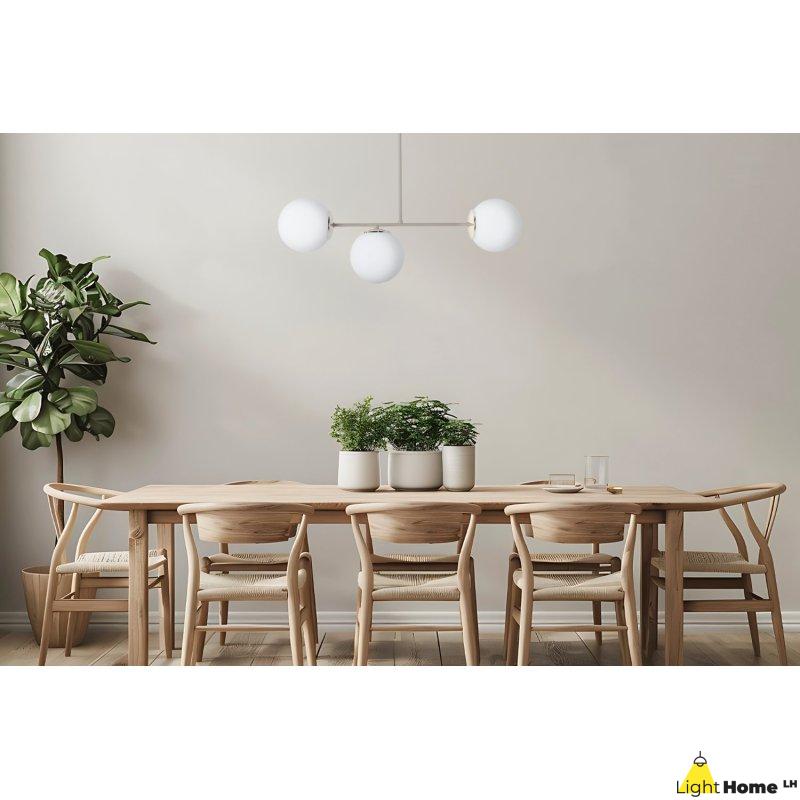 Lampa sufitowa wisząca żyrandol SIENA kaszmirowy beż złote dodatki do salonu jadalni