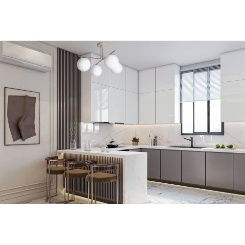 Lampa sufitowa wisząca żyrandol MODENA kaszmirowy beż białe szkło glamour nowoczesna