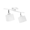 Biała elegancka lampa sufitowa szklane klosze Biała elegancka lampa sufitowa szklane klosze