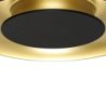 Lampa sufitowa plafon LED PIATTINO czarno-złoty barwa zmienna do salonu sypialni glamour