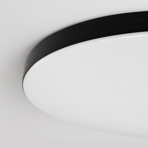 Lampa sufitowa plafon LED sterowany pilotem SIENA czarny 75cm do salonu jadalni holu