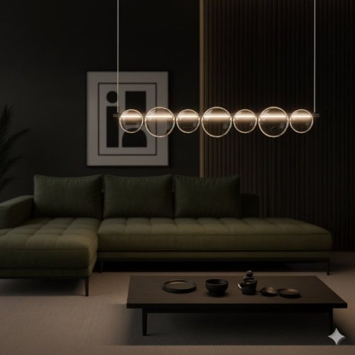 Lampa wisząca sufitowa LED żyrandol szklane kule ATOLA nad stół wyspę do kuchni salonu