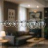 Lampa wisząca sufitowa LED żyrandol szklane kule ATOLA nad stół wyspę do kuchni salonu