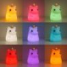 Lampka dziecięca nocna UNICORN zabawka miękka silikonowa jednorożec USB RGB
