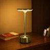 Lampka nocna stołowa LED przenośna bezprzewodowa TAVOLO GOLD USB złota glamour