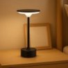 Lampka nocna stołowa LED przenośna bezprzewodowa TAVOLO BLACK USB czarna nowoczesna