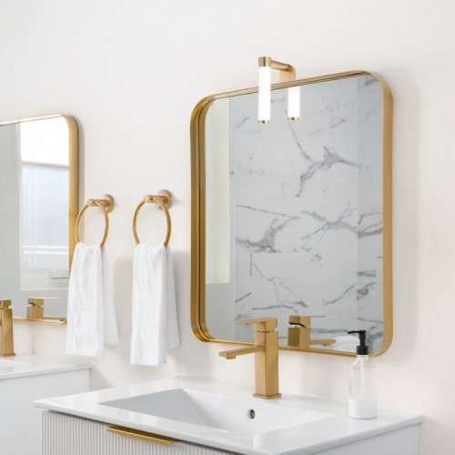 Kinkiet ścienny łazienkowy nad lustro LED APA MINI GOLD 4W glamour elegancki