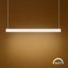 Lampa wisząca sufitowa LED żyrandol liniowy LINEA WHITE 36W nad stół wyspę do kuchni biura