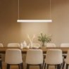 Lampa wisząca sufitowa LED żyrandol liniowy LINEA WHITE 36W nad stół wyspę do kuchni biura