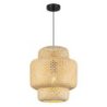 Lampa wisząca sufitowa żyrandol HESTIA bambusowy abażur boho japandi 30cm do sypialni salonu