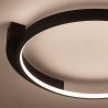 Lampa sufitowa plafon LED LUNA 18W czarny nowoczesny loft do sypialni salonu przedpokoju