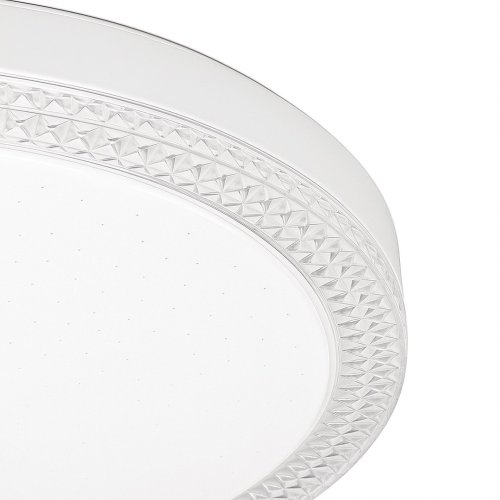 Lampa sufitowa plafon LED VIGO biały glamour 38cm okrągły do salonu łazienki sypialni holu