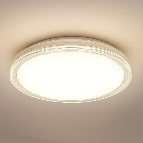 Lampa sufitowa plafon LED LAGO glamour nowoczesny 48cm okrągły do salonu holu łazienki