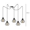 Lampa LED wisząca 5- płomienna Lampa LED wisząca 5- płomienna
