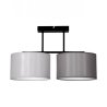 2-płomienna lampa sufitowa z abażurami 