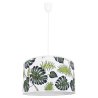 Lampa wisząca sufitowa do kuchni abażur walec liście Lampa wisząca sufitowa do kuchni abażur walec liście