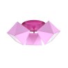 Elegancka lampa sufitowa plafon z różowymi abażurami