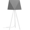 Stylowa lampka trójnóg szary abażur  Stylowa lampka trójnóg szary abażur