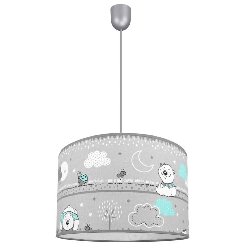 Lampa Wisząca z Abażurem Dziecięce Wzory