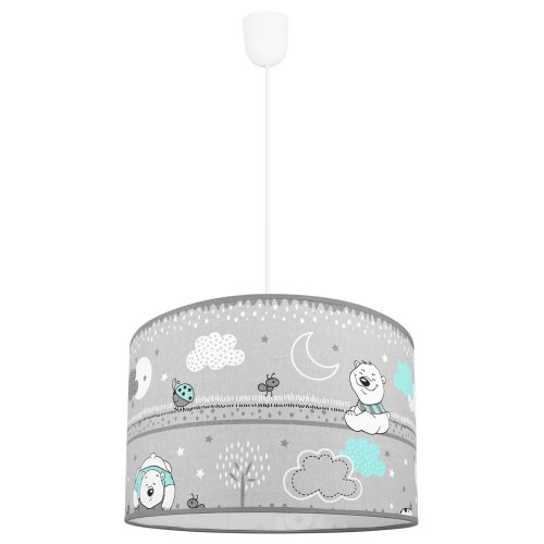 Lampa Wisząca z Abażurem Dziecięce Wzory