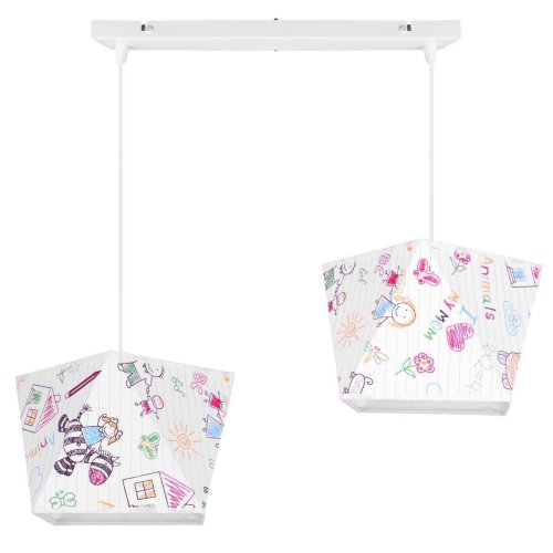 Lampa Wisząca do Pokoju Dziecka Abażury we Wzory