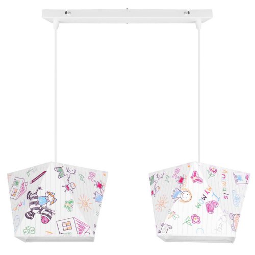 Lampa Wisząca do Pokoju Dziecka Abażury we Wzory