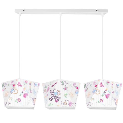 Lampa Wisząca Dziecięca Sufitowa Abażury Regulacja