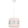 Kremowy abażur nowoczesnej lampy wiszącej ELEGANCE