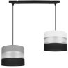 Elegancka lampa wisząca na listwie 2-płomienna z abażurem Elegancka lampa wisząca na listwie 2-płomienna z abażurem