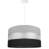 Lampa wisząca sufitowa ELEGANCE z abażurem w paski 