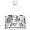 Elegancka lampa wisząca GERO2 wzór szare liście Elegancka lampa wisząca GERO2 wzór szare liście