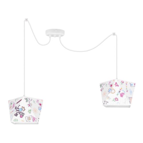 Lampa Wisząca do Pokoju Dziecka Abażur Nowoczesna
