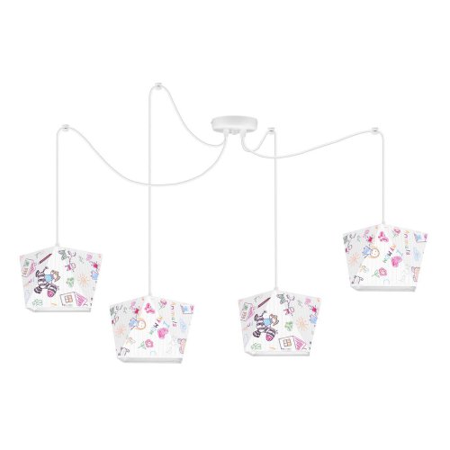 Lampa Wisząca Sufitowa dla Dzieci Żyrandol z Abażurami