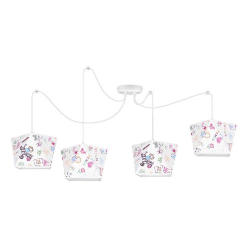 Lampa Wisząca Sufitowa dla Dzieci Żyrandol z Abażurami
