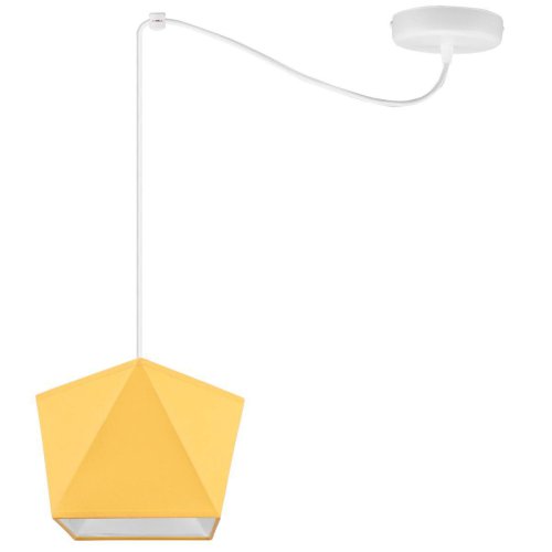 Lampa Sufitowa Wisząca z Abażurem Pojedyncza