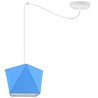 Nowoczesna lampa wisząca niebieski abażur Nowoczesna lampa wisząca niebieski abażur