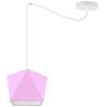 Nowoczesna lampa wisząca pająk SPIDER z różowym abażurem Nowoczesna lampa wisząca pająk SPIDER z różowym abażurem
