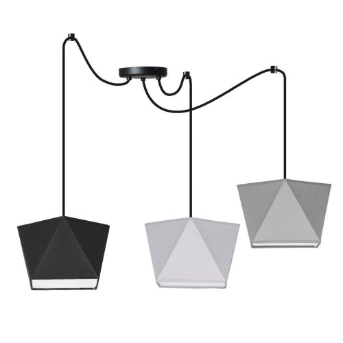 Lampa Wisząca Żyrandol z Abażurami Designerska Sufitowa