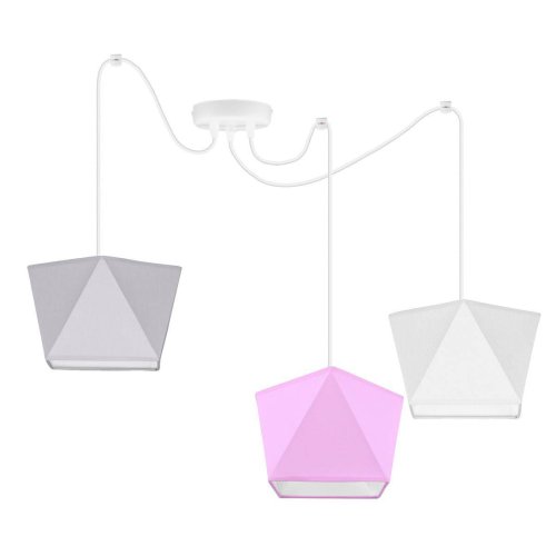 Lampa Wisząca Żyrandol z Abażurami Designerska Sufitowa