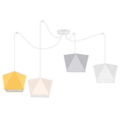 Lampa Wisząca z Abażurami Nowoczesny Żyrandol