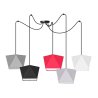 Lampa wisząca sufitowa SPIDER z abażurami diament