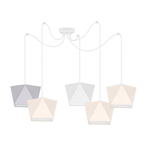 Nowoczesna Lampa Wisząca Abażury Diament Żyrandol