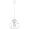 Elegancka biała lampa metalowa wisząca Loft
