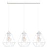 Elegancka biała lampa wisząca sufitowa 3-Płomienna