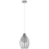 Nowoczesna szara lampa wisząca sufitowa 1-płomienna metalowa Nowoczesna szara lampa wisząca sufitowa 1-płomienna metalowa