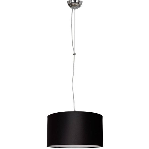 Nowoczesna Lampa Wisząca Chrom Pojedyncza Abażur