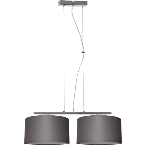 Klasyczna Lampa Wisząca z Abażurami Regulacja Chrom