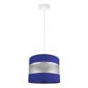 Nowoczesna lampa wisząca sufitowa 1-płomienna z abażurem granatowym Nowoczesna lampa wisząca sufitowa 1-płomienna z abażurem granatowym