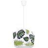 Lampa wisząca z abażurem w zielone liście diament Lampa wisząca z abażurem w zielone liście diament