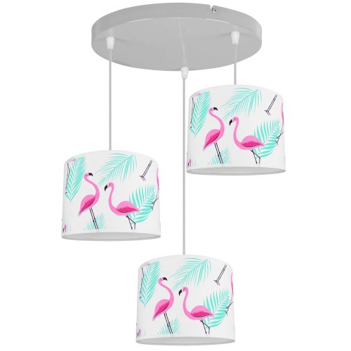 Lampa Wisząca Dziecięca Abażury we Wzory Regulacja